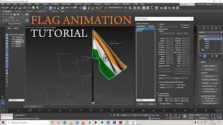 3DSMAX : FLAG ANIMATION TUTORIAL