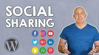 How to Add Social Share buttons on WordPress | Social Media Sharing on your WordPress Website