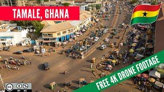 Tamale, Ghana - FREE 4K Urban Drone Footage