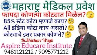 मेडिकल प्रवेश प्रक्रियेत नेमके कोट्याचे प्रकार किती? सर्वात जास्त फायदा कोणत्या कोट्यात मिळेल?🫣