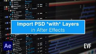 Import PSD with Layers in After Effects