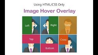 How to create image overlay hover effect using HTML and CSS only