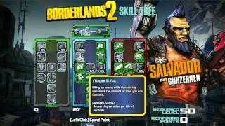 Borderlands 2 Skill Tree Builder - Salvador Gunzerker Class