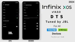 Infinix DTS Audio Tuned by JBL for all Tecno & Infinix Devices