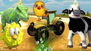 El Pollito Pío 3D - El Toro y Tractor - Canciones de la Granja de Zenón | Game -57