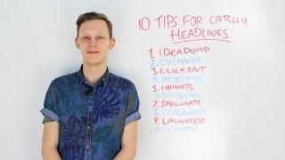 How To Create Catchy Headlines