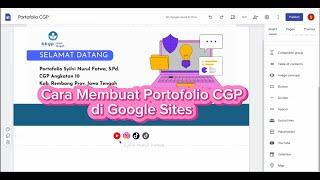 Cara Membuat Portofolio Digital Calon Guru Penggerak di Google Sites