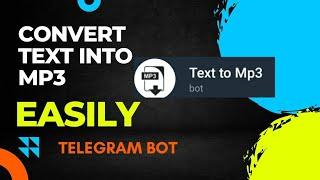 Text to MP3 Converter Telegram bot