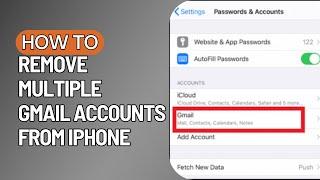 How to Remove Multiple Gmail Accounts from iPhone 2023 (QUICK)