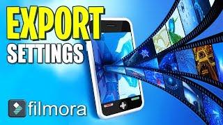 Filmora Export Settings For YouTube