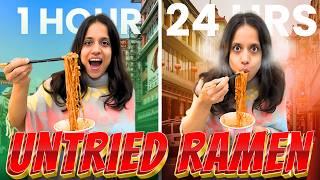 I'm Eating ONLY UNTRIED Ramen for 24 Hours