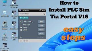 How to Install PLC SIMULATOR Tia Portal V16 | How to Install PLC SIM Tia Portal V16 | PLC SIM |