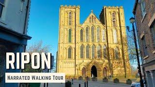 RIPON | 4K Narrated Walking Tour | Let's Walk 2022