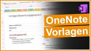  OneNote Vorlagen richtig nutzen (inkl. 5 Beispiele)