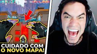 CUIDADO COM O NOVO MAPA ABYSS DO VALORANT! FNX FICOU MALUCO COM A MIRA - CLIPS