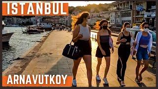 Turkey Istanbul City Tour | Arnavutköy Kuruçeşme Istanbul Walking tour 2021 | 4K UHD 60FPS |4k walk