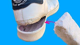 With Styrofoam, You Can Fix Any Torn Shoe Quickly