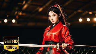 [Kung Fu Movie] This beautiful lady in red is actually a Kung Fu master!#movie