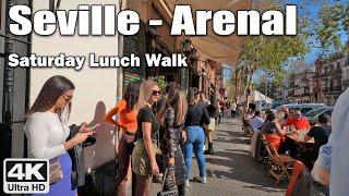  'Tardeo' in Seville's Arenal area - 4k Virtual Walking Tour, Spain
