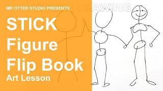 Stick Figure Flip Book Animation