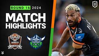 NRL 2024 | Wests Tigers v Raiders | Match Highlights