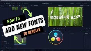 Download & Install Free Fonts in Resolve | DaVinci Resolve 18 Tutorial