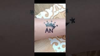 How To make AN Couple Tattoo | Love Tattoo making with pen #shorts