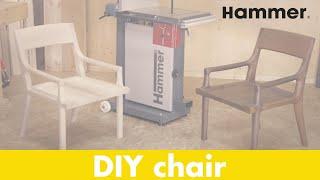 DIY Hammer® Designer Stuhl produziert mit der Bandsäge N4400 | Felder Group