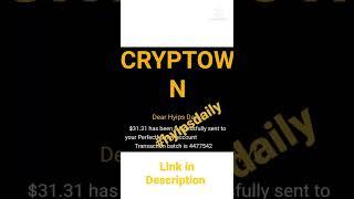 100% trusted hourly hyip investment site Cryptown . cc | 31.31$ live proof. #shorts #hyipsdaily