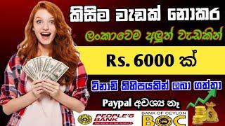 Earn money online sinhala 2024 | Free part time jobs | Typing jobs | e money sinhala 2024 new