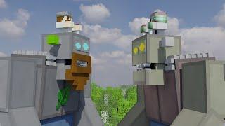 Plants vs Zombies - Crazy Dave Robot vs Dr. Zomboss - Minecraft Animation