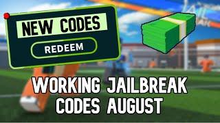 *FREE CASH* ALL WORKING CODES FOR JAILBREAK AUGUST 2021! ROBLOX JAILBREAK CODES 2021