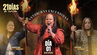 Día 1 “ANTORCHAS ENCENDIDAS” #21DíasdeOración 2025 | Pastores Israel y Virginia Medina Brito