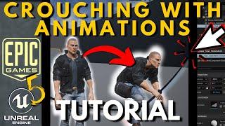 Unreal Engine 5 Tutorial: How to Crouch with Animations! #ue5 #unrealenginetutorial