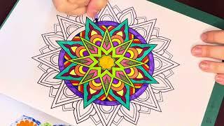 Colour me Happy - Mandala #wellness #mindfulness #art #colouring #happy #mandala #colourme