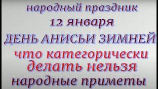 12 января праздник День Анисьи Зимней. Народные приметы и традиции. Что делать нельзя.