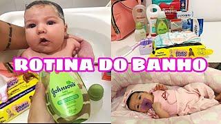 ROTINA BANHO DO BEBE 1 MÊS