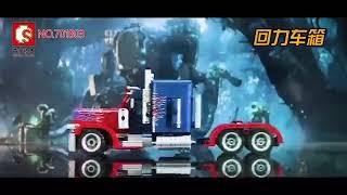 701803 Peterbilt 389 Trucks Compatible Technic Optimus Prime Building Bricks