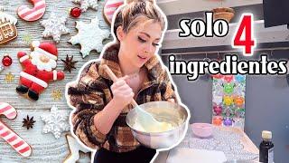 HACIENDO LAS MEJORES GALLETAS CON SOLO 4 INGREDIENTES  VLOGMAS | Lizy Vlogs