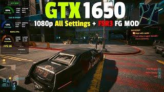 Cyberpunk 2077 (New Update) : GTX 1650 - 1080p All Settings + FSR3 FG MOD