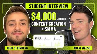 How Josh Makes $4,000/month With Content Creation & Social Media Management