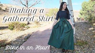 Making a Gathered Skirt! In ONE HOUR!