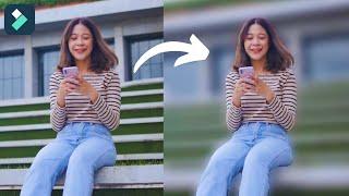 Background Blur Effect in Filmora 12 | #editing #filmora