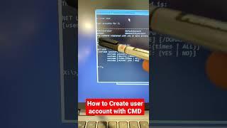 How to Create user account with CMD- Windows 11