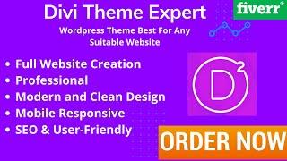 Build responsive WordPress website by Divi theme, Divi builder divi expert