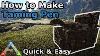 How to make AIR + LAND Taming Pen | Cheap & Simple Build Design | Ark: Survival Evolved
