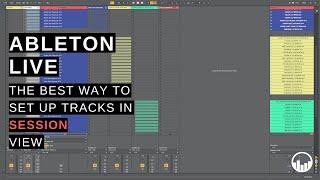 Setting up tracks for a worship service in Ableton Live using Session View