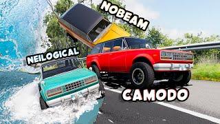 Escaping The Flood In The CRAZIEST Cars In BeamNG Drive!