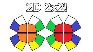 2x2 Rubik's Cube in Only 2-Dimensions!