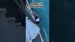 Seafaring is a Dangerous Job #seafarers #life #ship #dangerous #viral #viralvideo #extreme